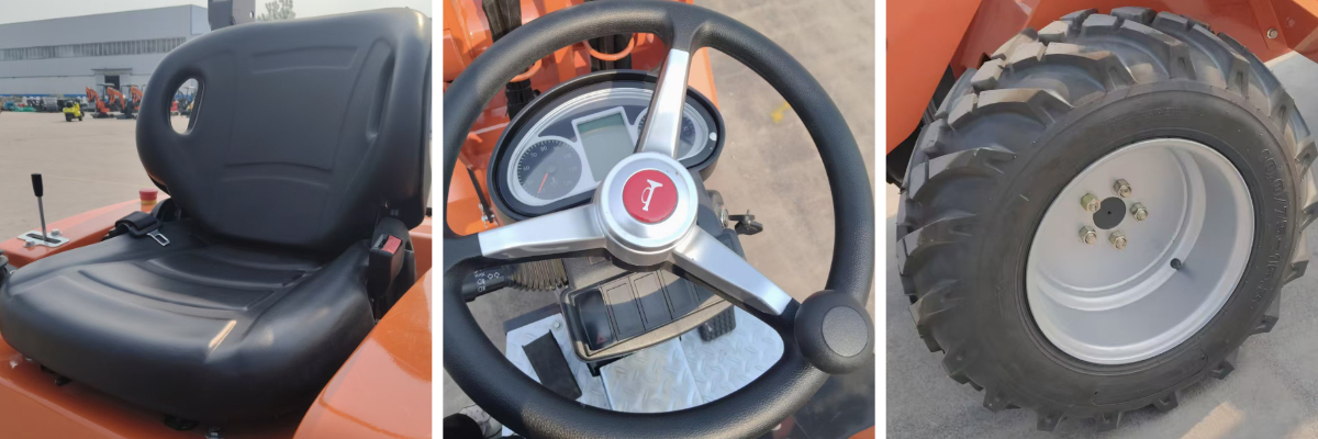 الجرافة ذات العجلات المدمجة