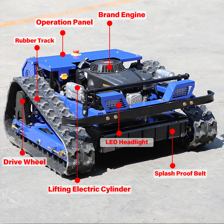 جزازة العشب المنحدرة التي يتم التحكم فيها عن بعد