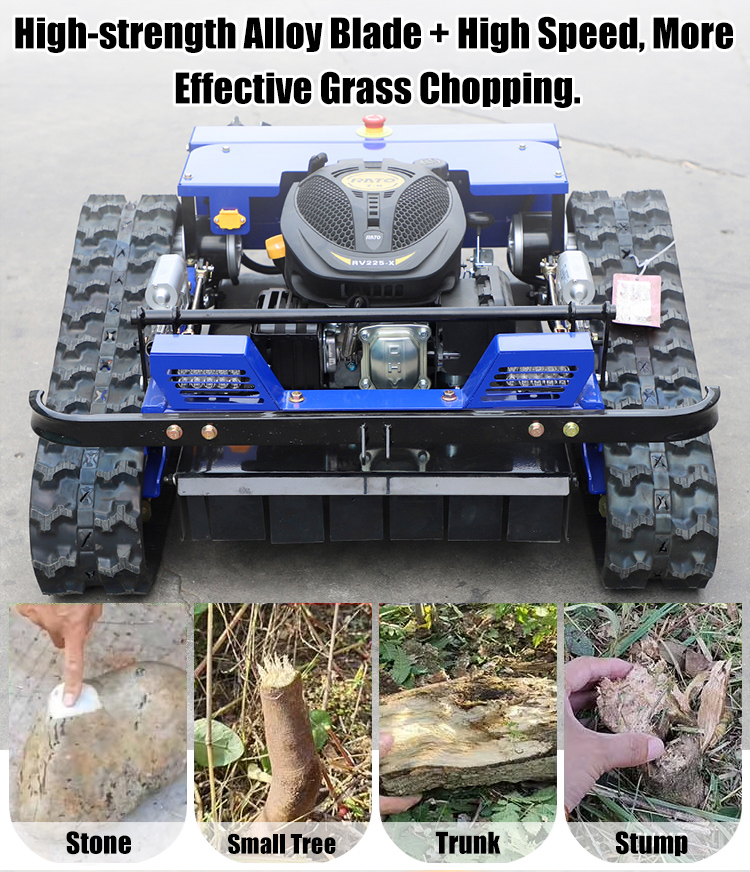 جزازة العشب المنحدرة التي يتم التحكم فيها عن بعد